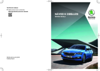 Skoda Scala - Navod k obsluze CZ 2019 
